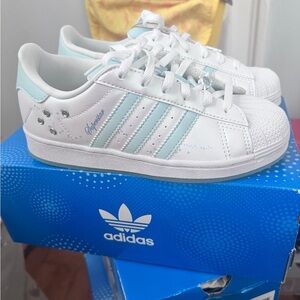 Adidas Kids Sneakers White and Light Blue